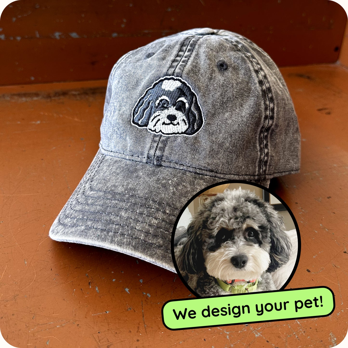 Bundle: Custom Embroidered Heavy-Blend Unisex Sweatshirt & "Vintage" Baseball Hat