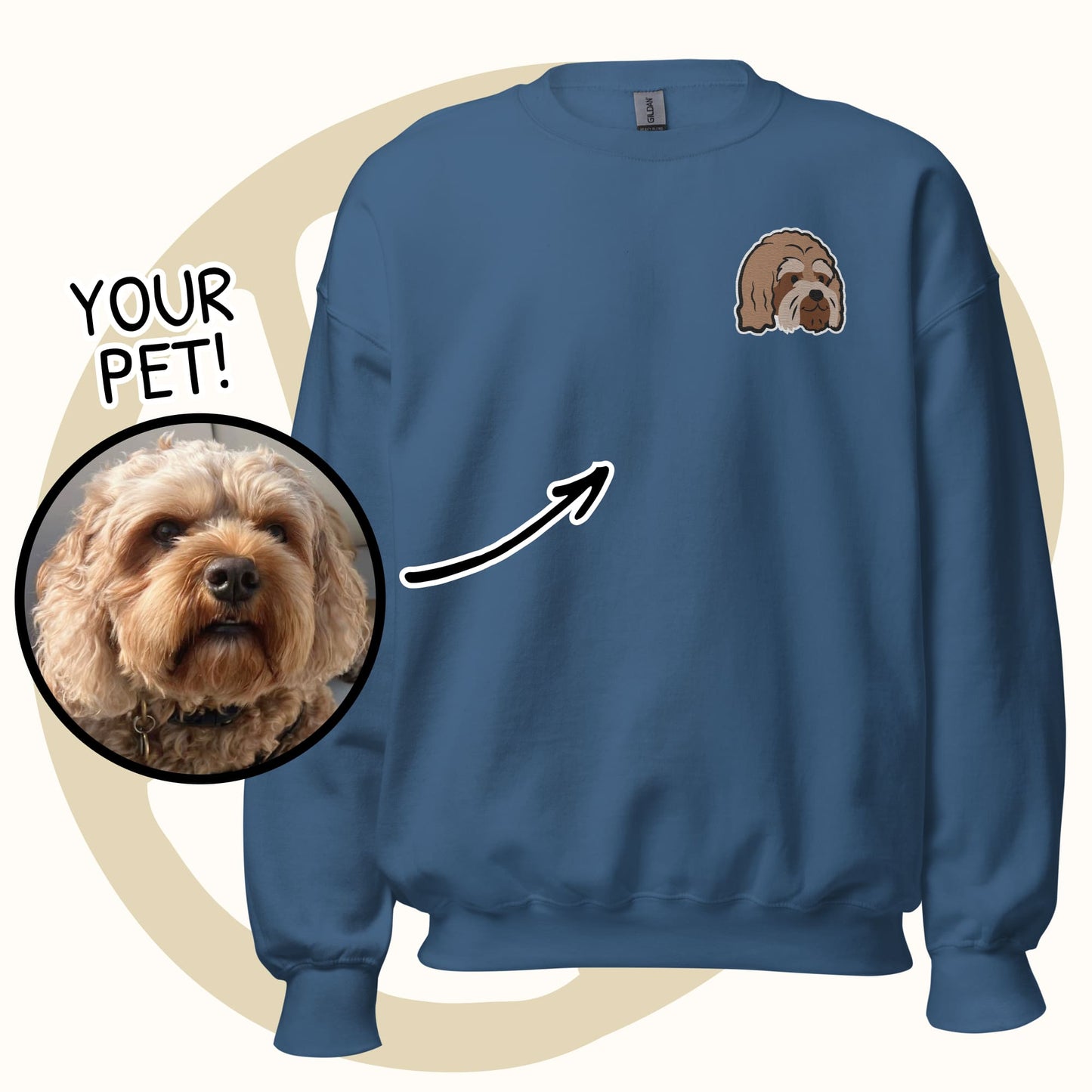Custom Embroidered Heavy-Blend Unisex Sweatshirt