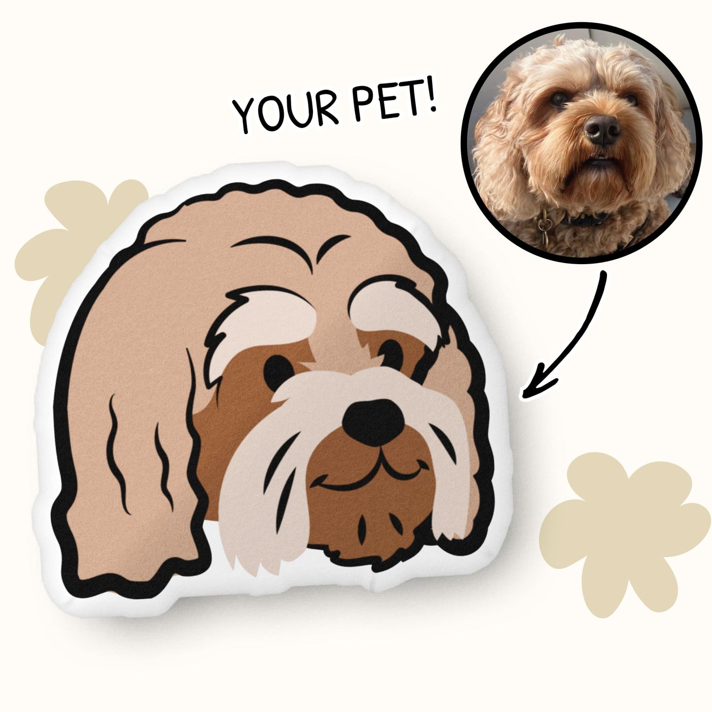 Custom “Illustration” Pet Pillow