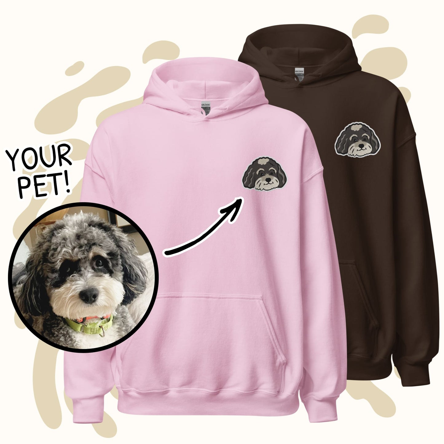 Bundle: x2 Custom Embroidered Heavy-Blend Unisex Hoodies