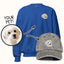 Bundle: Custom Embroidered Heavy-Blend Unisex Sweatshirt & "Vintage" Baseball Hat