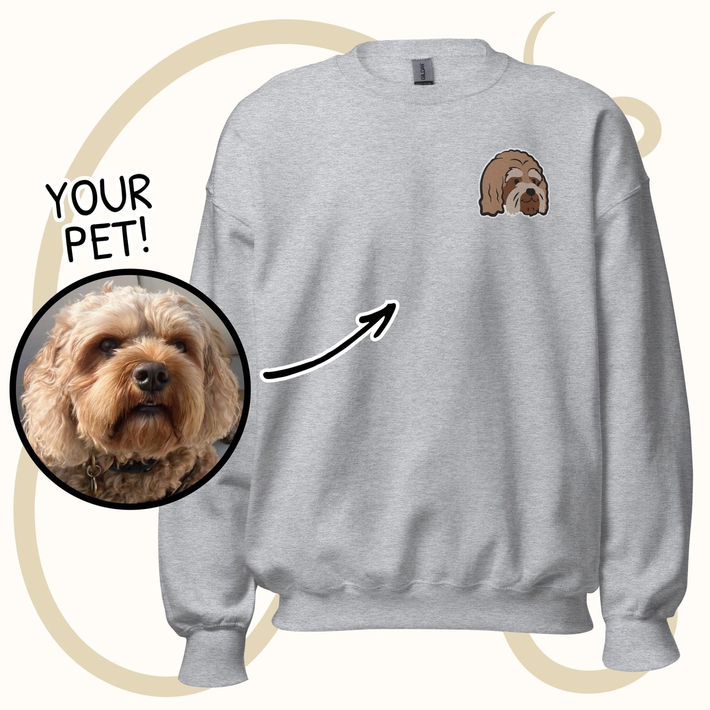 Custom Embroidered Heavy-Blend Unisex Sweatshirt