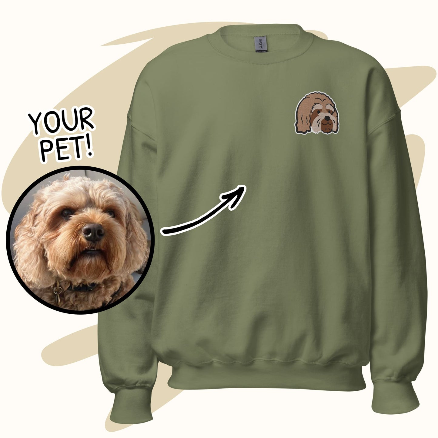 Custom Embroidered Heavy-Blend Unisex Sweatshirt