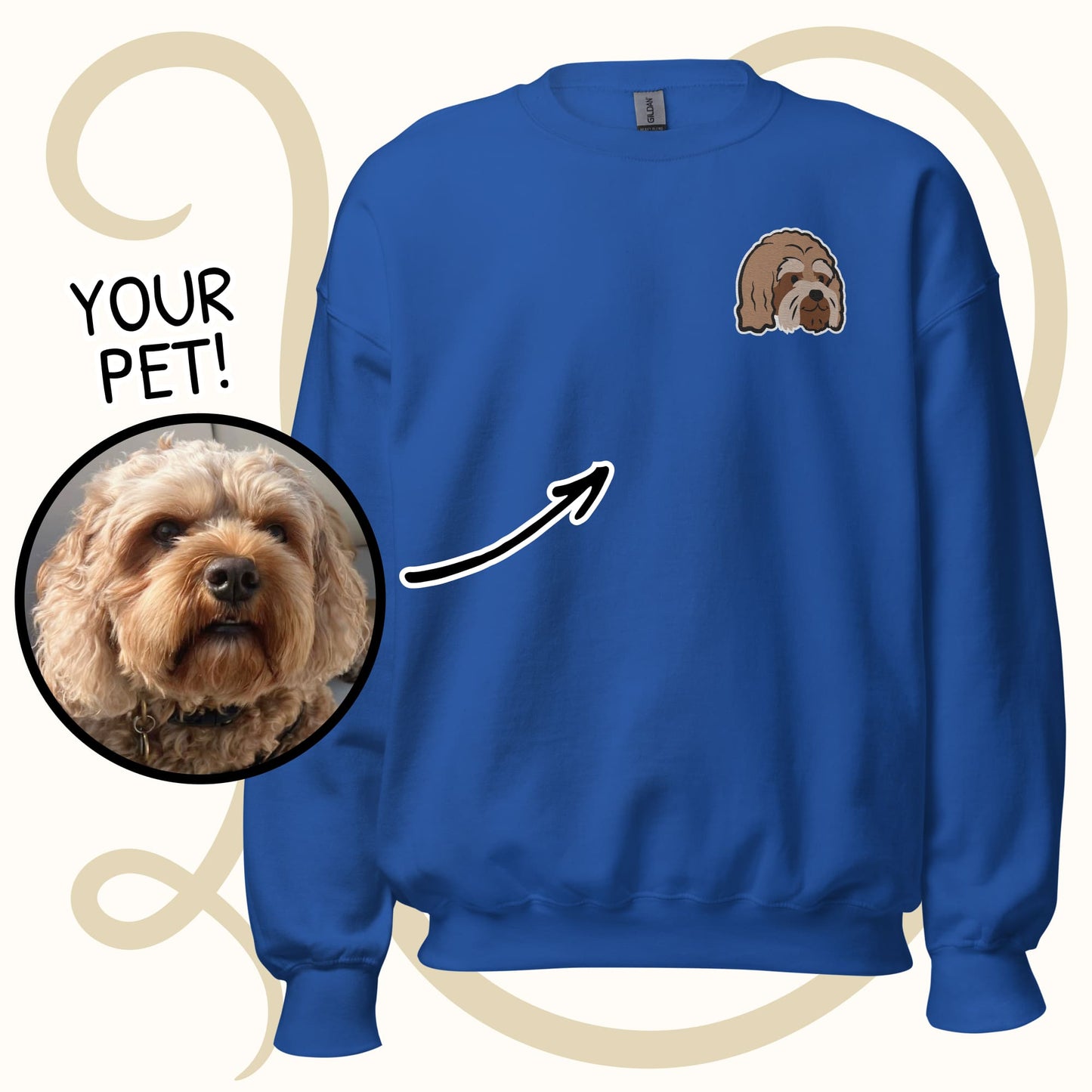 Custom Embroidered Heavy-Blend Unisex Sweatshirt
