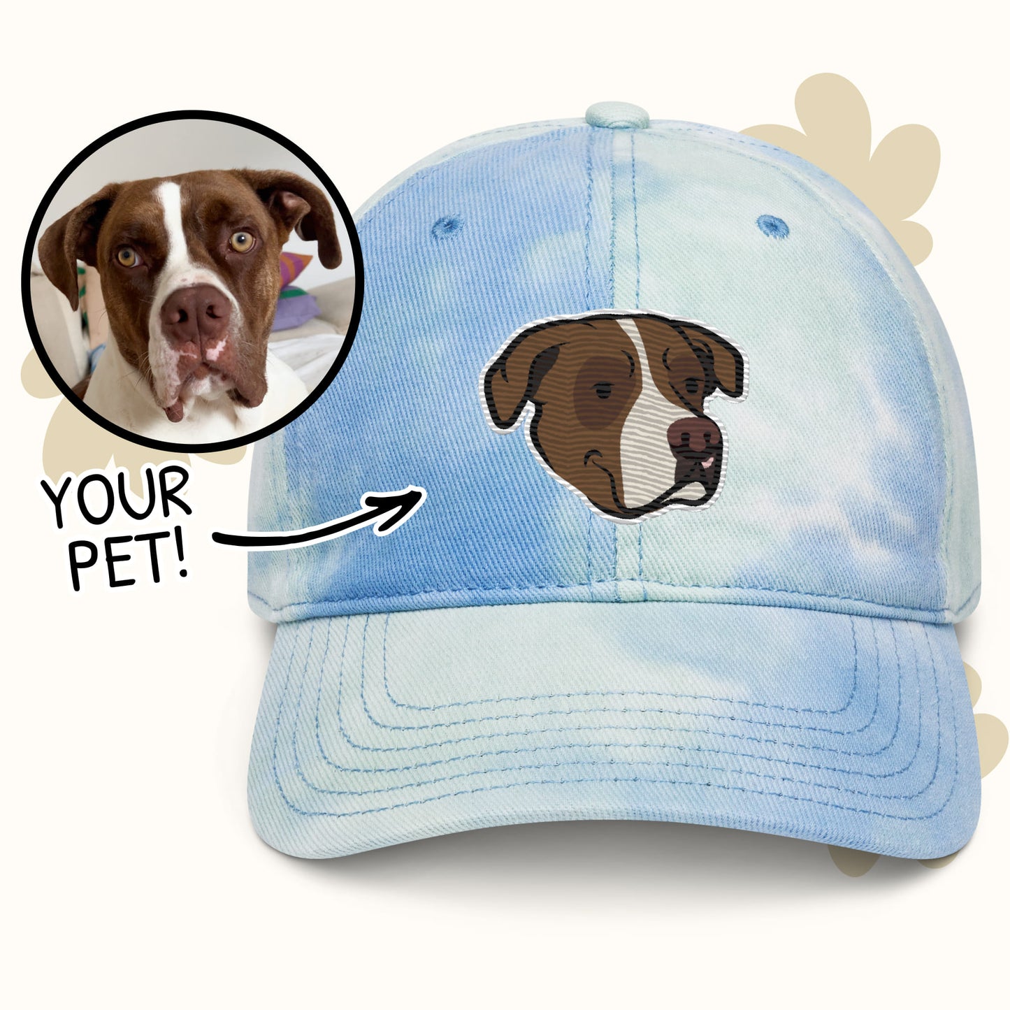 Custom Embroidered "Tie Dye" Baseball Hat