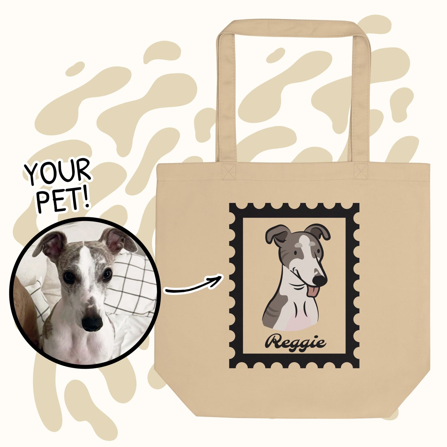Custom "Stamp" Tote Bag