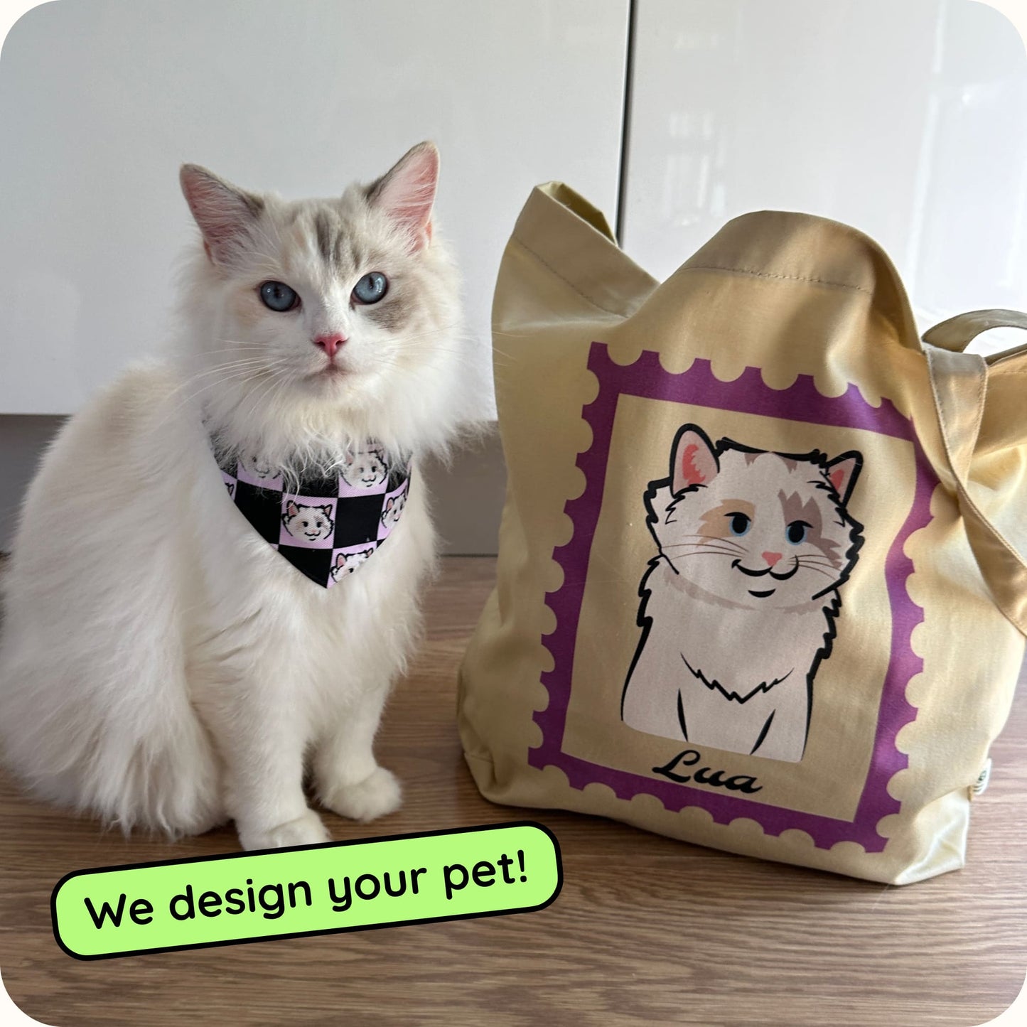 Custom "Stamp" Tote Bag